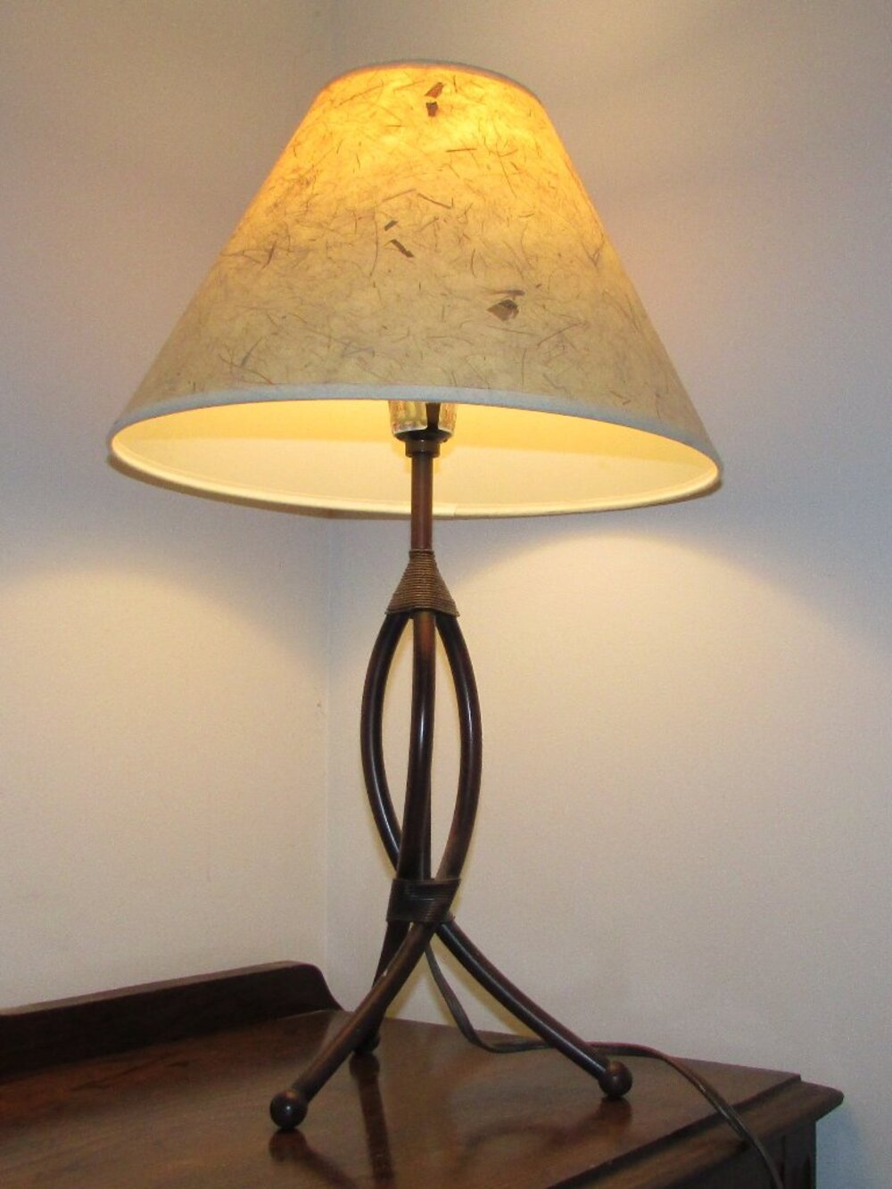 Modern Metal Twist Table Lamp